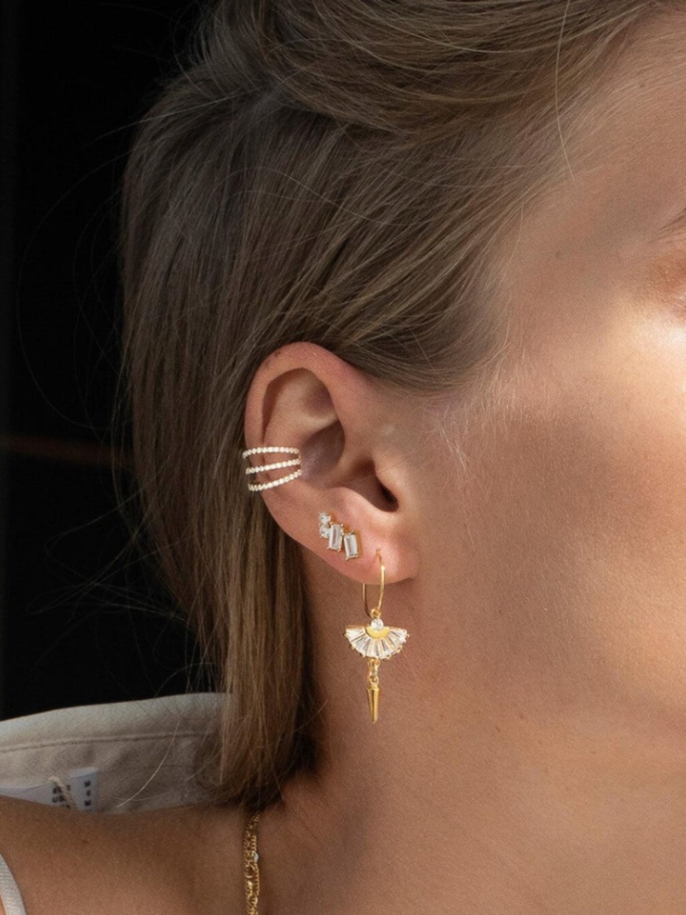 Fan Drop Earrings
